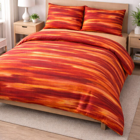 HOUSSE DE COUETTE, À L'OMBRE MODERNE DE RIO ORANGE Cm. 200X200