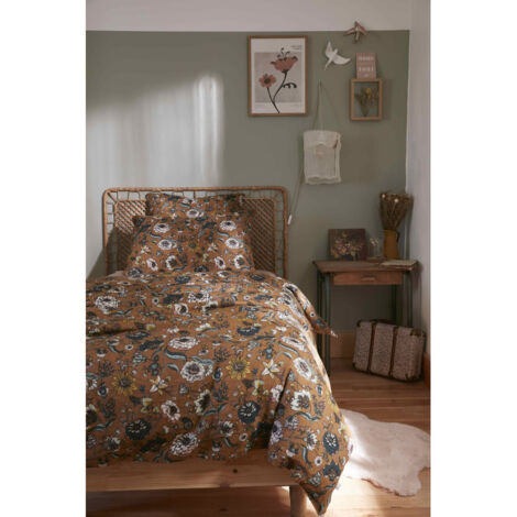 Housse de couette "Camélia" toutes dimensions "Gaze de Coton" - Taille de housse de couette: Housse de couette 140 x 200 cm