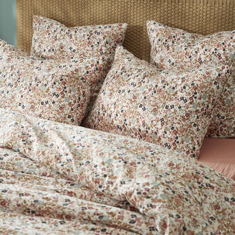 L'effet Papillon - Housse de couette 'Capucine' toutes dimensions 'Gaze de Coton' - Couleur: Capucine Pampa - Taille de housse de couette: Housse de