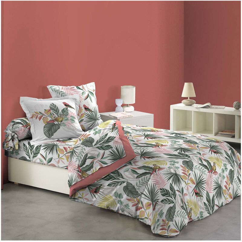 Douceur D'intérieur - Housse de couette coton 6 pieces 220 x 240 cm Marbelinas