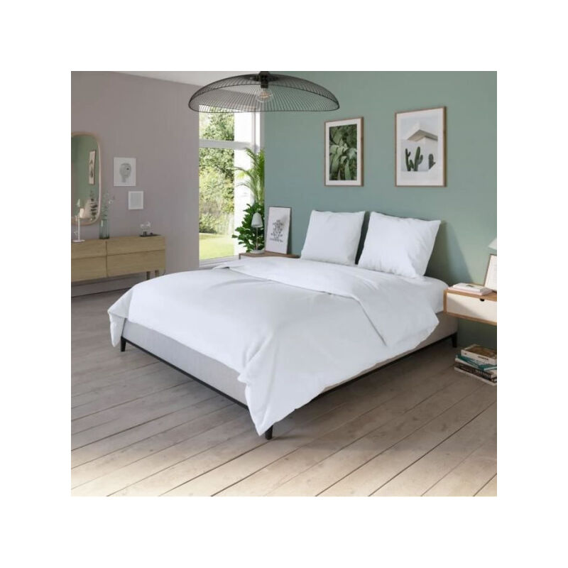 Housse de couette Dodo 240x220 cm - Coton - Antibactérien - Blanc
