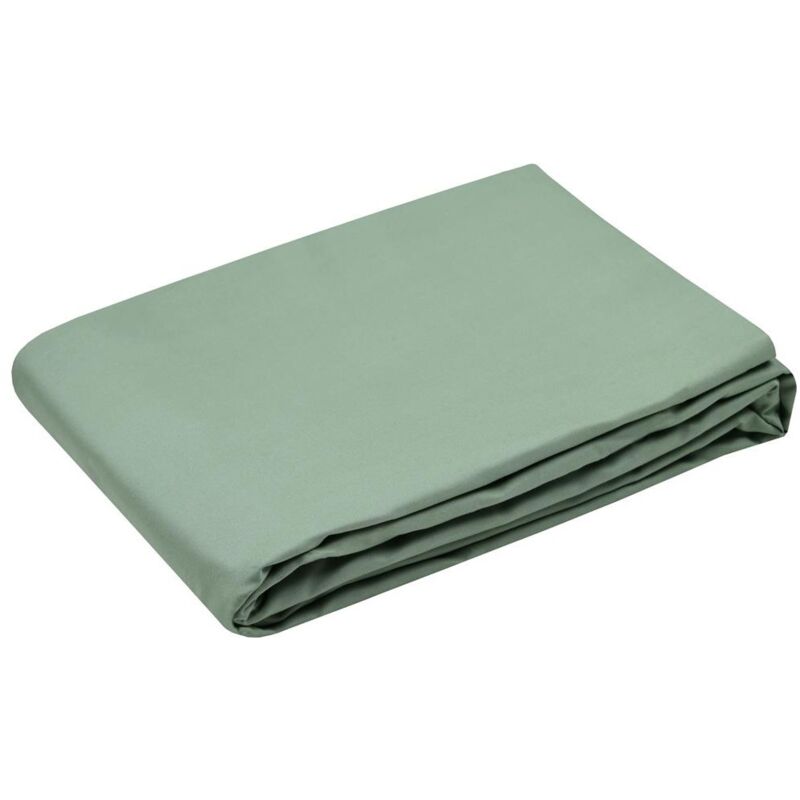 Housse de couette en percale de coton uni 140 x 200 cm Elysée vert Housse de couette en percale de coton uni 140 x 200 cm Elysée vert