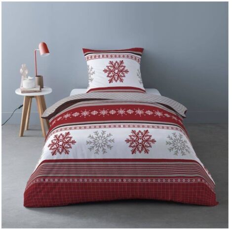 Housse de couette Flanelle 140x200 ADELE + 1 taie