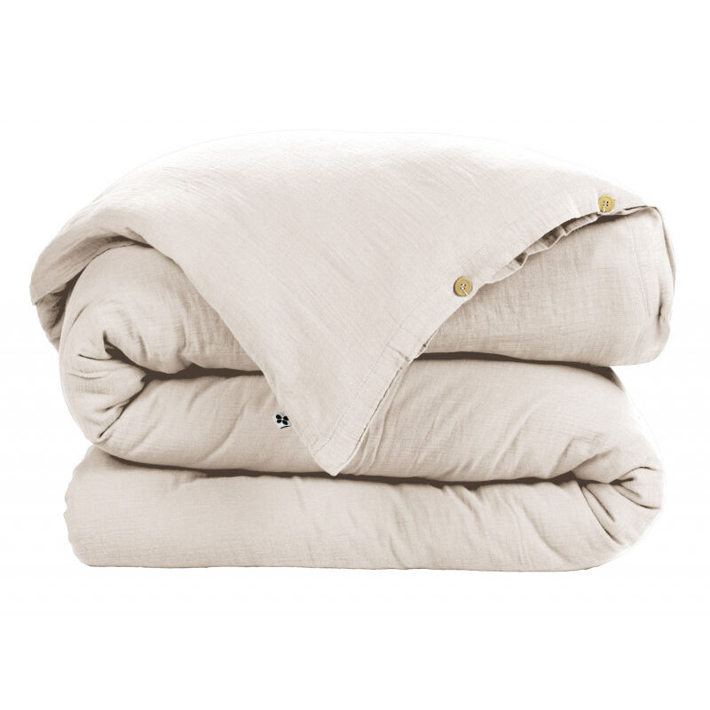 L'effet Papillon - Housse de couette 'Gaïa' toutes dimensions 'Gaze de Coton' - Couleur: Gaïa Pampa - Taille de housse de couette: Housse de couette