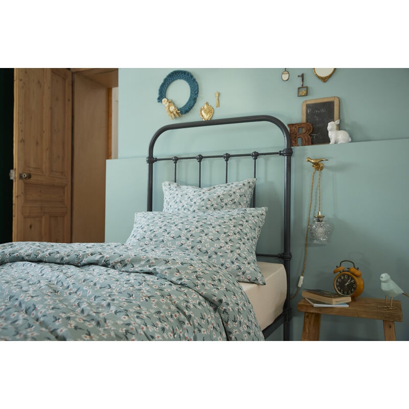 L'effet Papillon - Housse de couette Gaze Coton 140 x 200 cm Marguerite