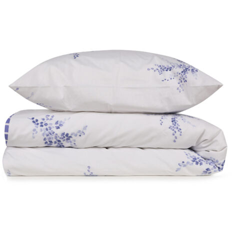 Housse de couette, housse de couette, linge de lit Set Blanc Bleu