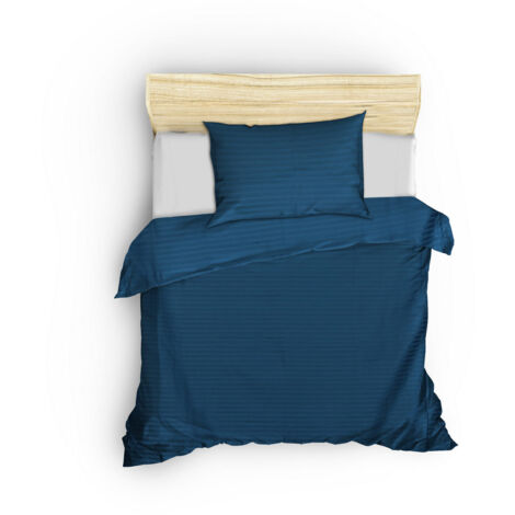 Housse de couette, housse de couette, linge de lit Set Bleu