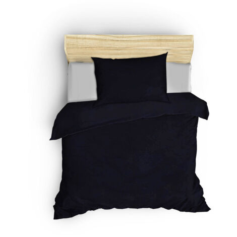 Housse de couette, housse de couette, linge de lit Set Bleu foncé