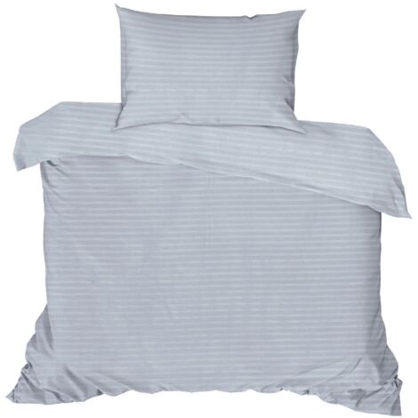 Housse de couette, housse de couette, linge de lit Set Gris