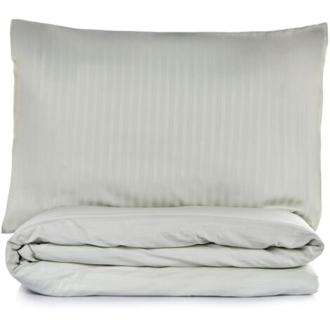Housse de couette, housse de couette, linge de lit Set Sage