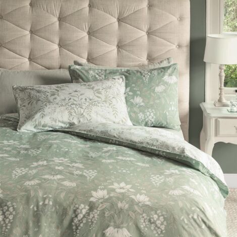 Housse de couette Laura Ashley Parterre Sage Lits-jumeaux 220 x 230cm