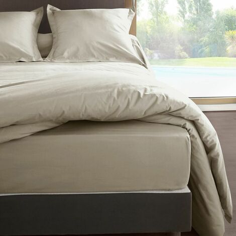 Housse de couette Lin en percale de coton 80 fils 140x200 cm