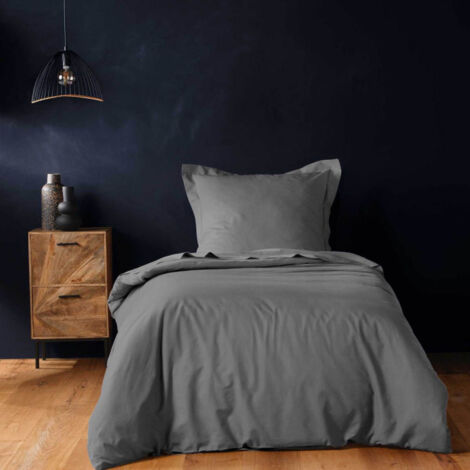 Housse de Couette "Lina" 140x200cm Anthracite