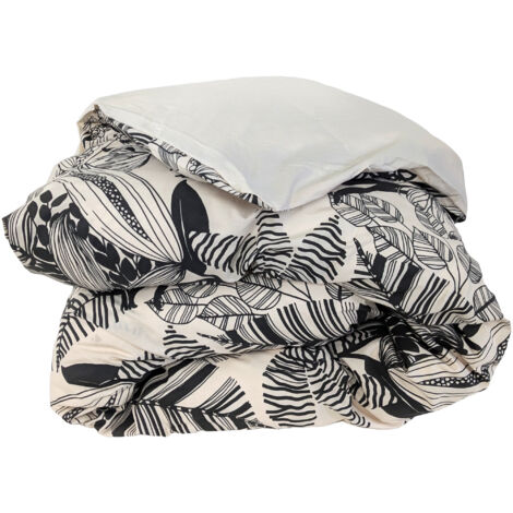 Housse de couette percale de coton ALBA 240x220 cm