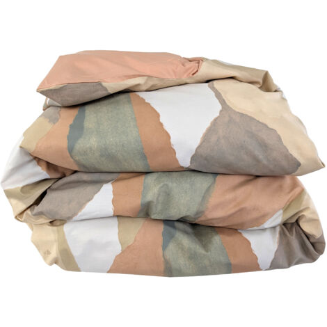 Housse de couette percale de coton LAND CRAIE 140x200 cm