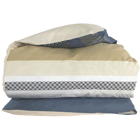 Housse de couette percale de coton MARLOW 140x200 cm