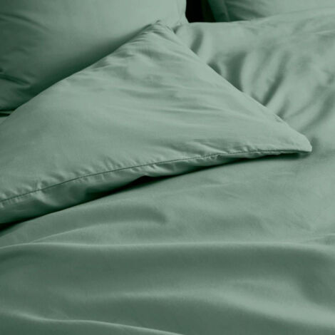 Housse de Couette "Percaline" 220x240cm Tilleul