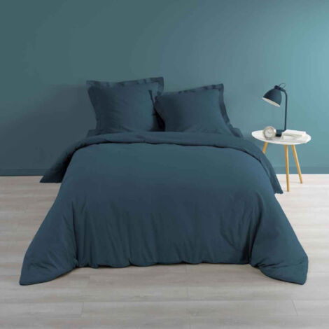Housse de Couette "Percaline" 240x220cm Bleu