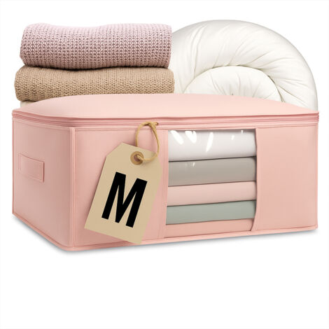Housse de couette pour sac de rangement sous-vêtements rose pâle M