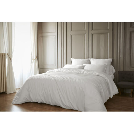 Housse de couette "Salomé" Viscose de bambou 120 fils/cm² - Couleur: Salomé Chantilly - Taille de housse de couette: Housse de couette 260 x 240 cm