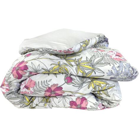 Housse de couette satin de coton ANAÏS multicolore 140x200 cm