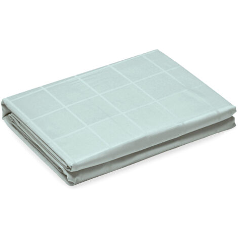 Housse de couette satin de coton CONCERTO Carreaux 280x240 cm