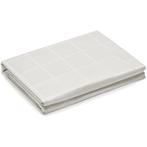 Housse de couette satin de coton CONCERTO Carreaux 280x240 cm