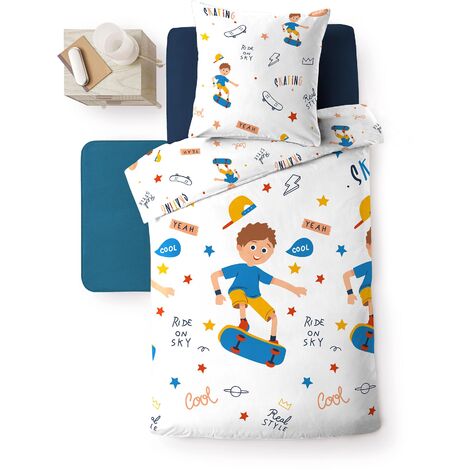 1001KDO Housse de couette Skate 140x200cm