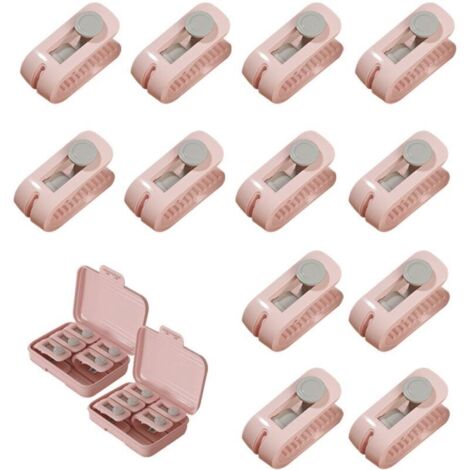 Housse de couette Support Clips,12 Pcs Boucle Couettes Clip Haute Élasticité des Couettes, des Clips Anti Dérapant Borne Clips pour la Fixation de la Couverture(Rose)