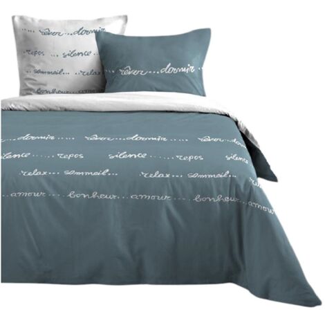 Housse de couette + taies 240x220cm Reverie Zen