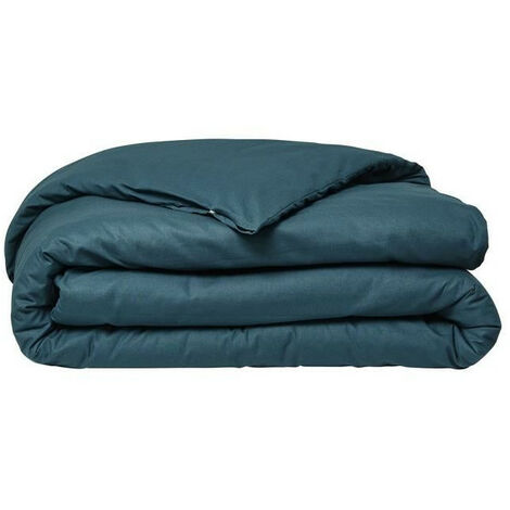 Housse de couette TODAY Essential - 220 x 240 cm - 2 personnes - 100% Coton uni - Paon