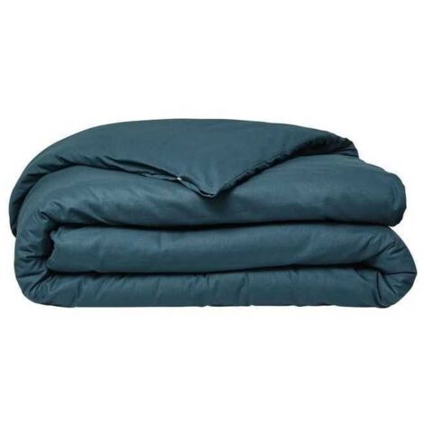Housse de couette TODAY Essential - 220 x 240 cm - 2 personnes - 100% Coton uni - Paon