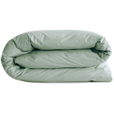 Housse de couette uni percale de coton MANOIR 240x220 cm