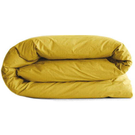 Housse de couette uni percale de coton MANOIR 260x240 cm