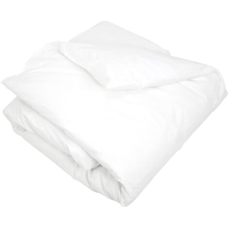 Housse de couette uni pur percale PRIMO 140x200 cm