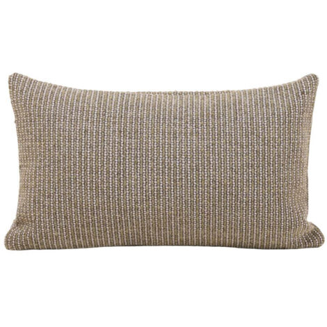 Housse de coussin 28x47 cm MADURA - Vert et ivoire - TEORA