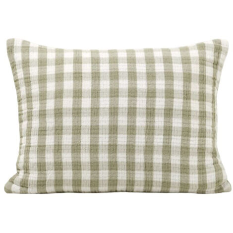 Housse de coussin 30x40 cm MADURA - Vert olive douce - JEANIE
