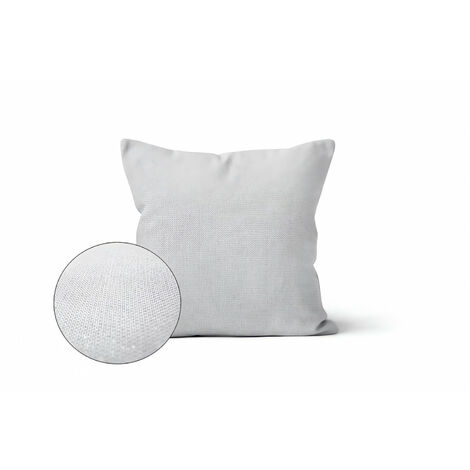 Housse de coussin 40x40 cm BELLA blanc, par Soleil d'ocre