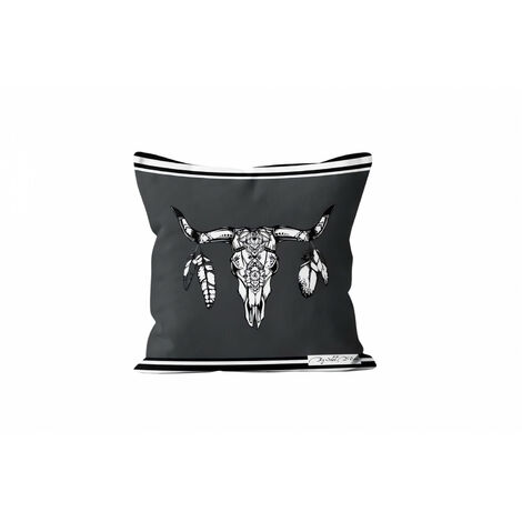 Housse de coussin 40x40 cm BUFFALO, par Soleil d'Ocre