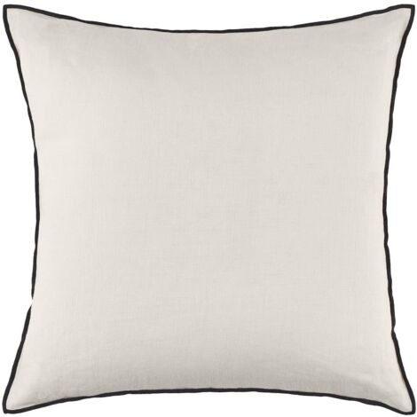 Housse de coussin 40x40 cm MADURA - Calcaire et bourdon noir - CARLINA