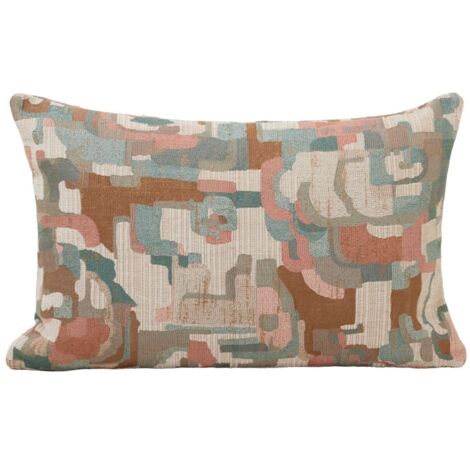 Housse de coussin 40x60 cm MADURA - Beige et multicolore - MOHIRA