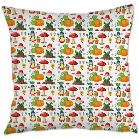 Housse de coussin 45x45 cm carrée cachée zippée pour fête de la saint-valentin