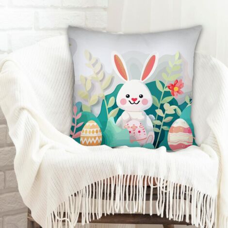 Housse de coussin 45x45 cm carrée déhoussable pour mariage la saint-valentin