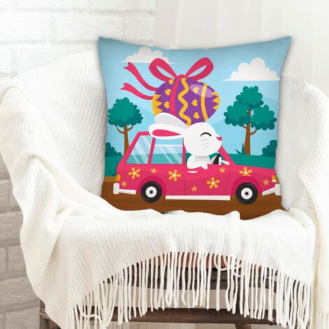 Housse de coussin 45x45 cm carrée élégant pour femme mari petite amie petit ami couple