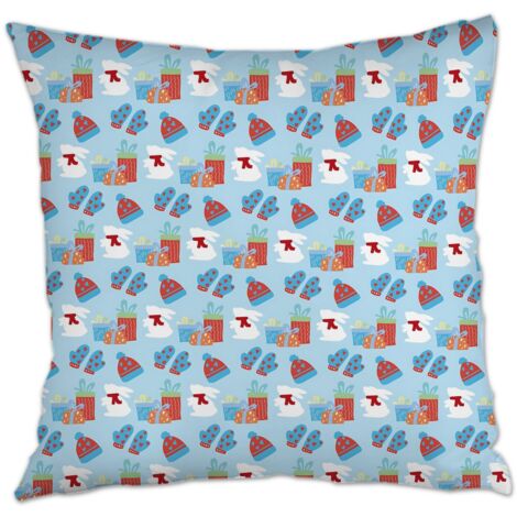 Housse de coussin 45x45 cm carrée facile d'entretien pour petit ami anniversaire anniversaire de naissance la saint-valentin noël