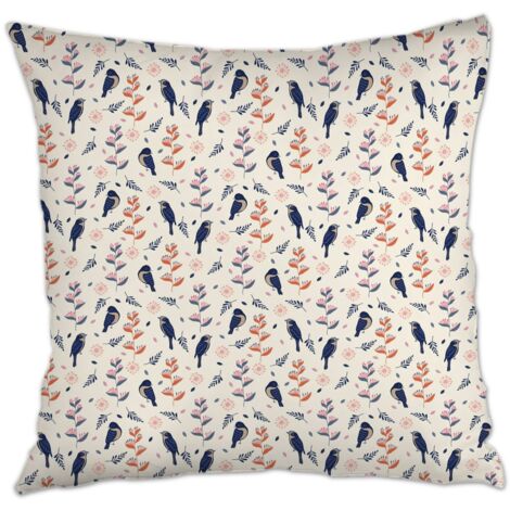 Housse de coussin 45x45 cm carrée fermeture à glissière pour cadeaux pour petite amie et petit ami
