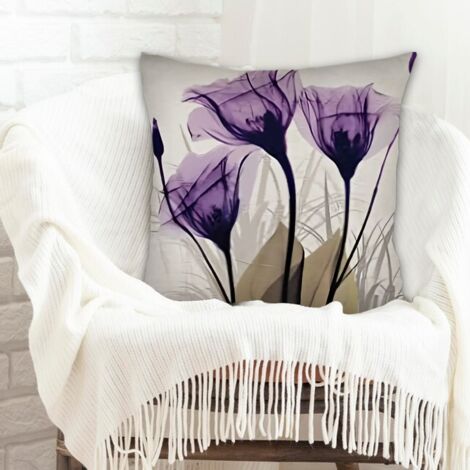 Housse de coussin 45x45 cm carrée lavable pour couples petit ami petite amie