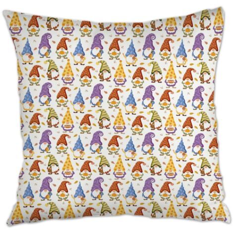 Housse de coussin 45x45 cm carrée maison douce confortable pour canapé, lit, chaise décoratif de ferme pour Pâques