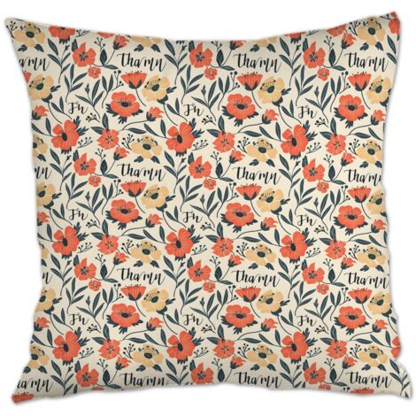 Housse de coussin 45x45 cm carrée solide pour canapé lit salon chambre à coucher décoration de la saint-valentin