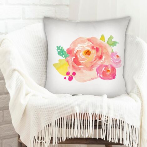 Housse de coussin 45x45 cm en polyester déhoussable pour canapé ou lit, décoration de Pâques